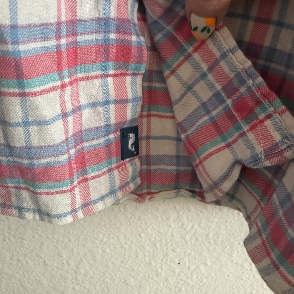 Vineyard Vines Slim‎ Longshore Shirt Mens Large Pink Plaid Long Sleeve Classic - Picture 6 of 7